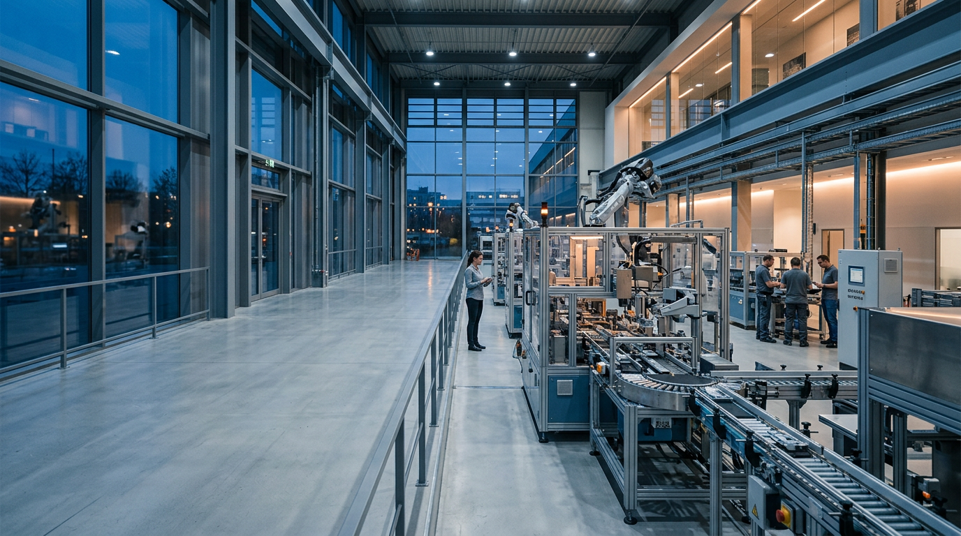 Operations team in a manufacturing environment